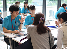 学生との懇談コーナー