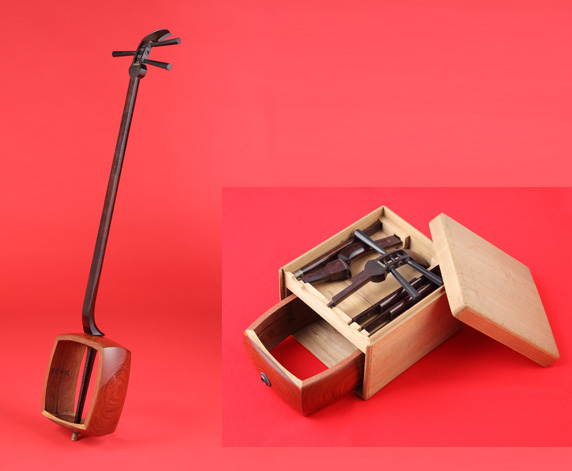 六つ折三味線の画像